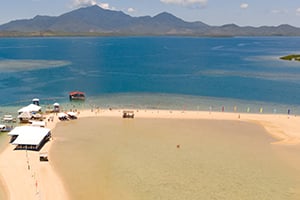 Luchtfoto van Luli Island in Honda Bay, Palawan