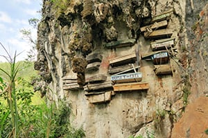 Hanging Coffins in Sagada, Noord-Luzon