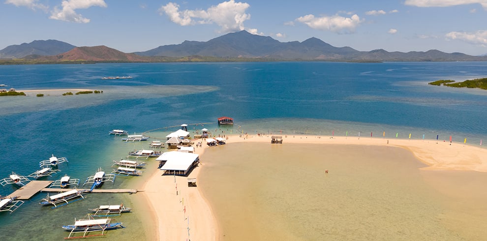 Luchtfoto van Luli Island in Honda Bay, Palawan