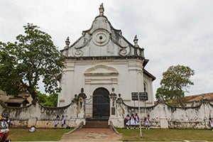 Een oude Nederlandse kerk in Galle