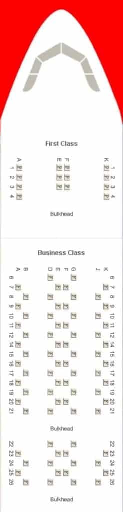 Seatmap EK - A380 - Boven