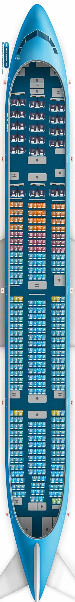 Seatmap KLM - B777-300ER