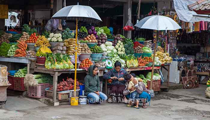 Lokale markt Bedugul