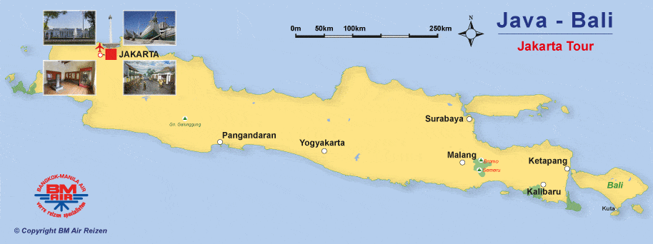Kaart Jakarta Tour