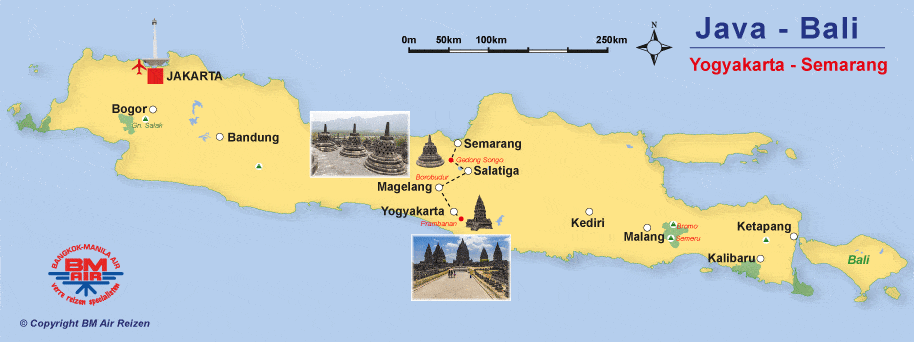 Kaart Yogyakarta - Semarang