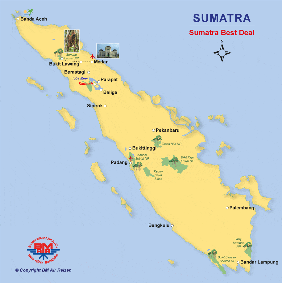 Kaart Sumatra Best Deal