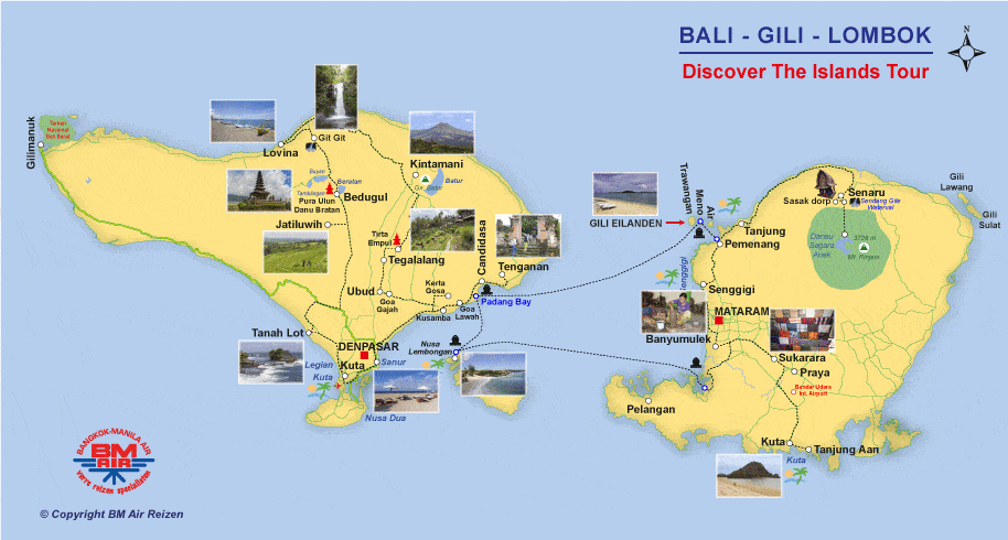 Kaart Discover the Islands
