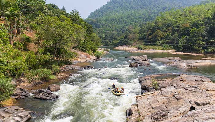Kitulgala rafttocht Kelani rivier