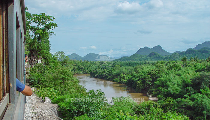 Kanchanaburi - treinreis oude spoorlijn