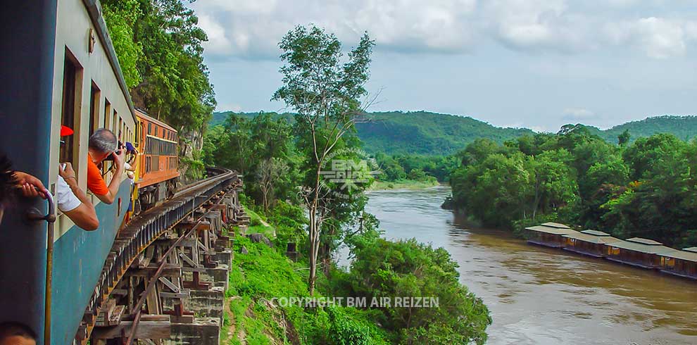 Kanchanaburi - treinreis oude spoorlijn