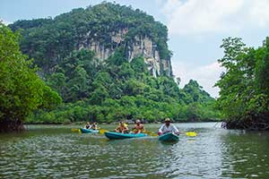 Krabi - Ao Thalane kanoën