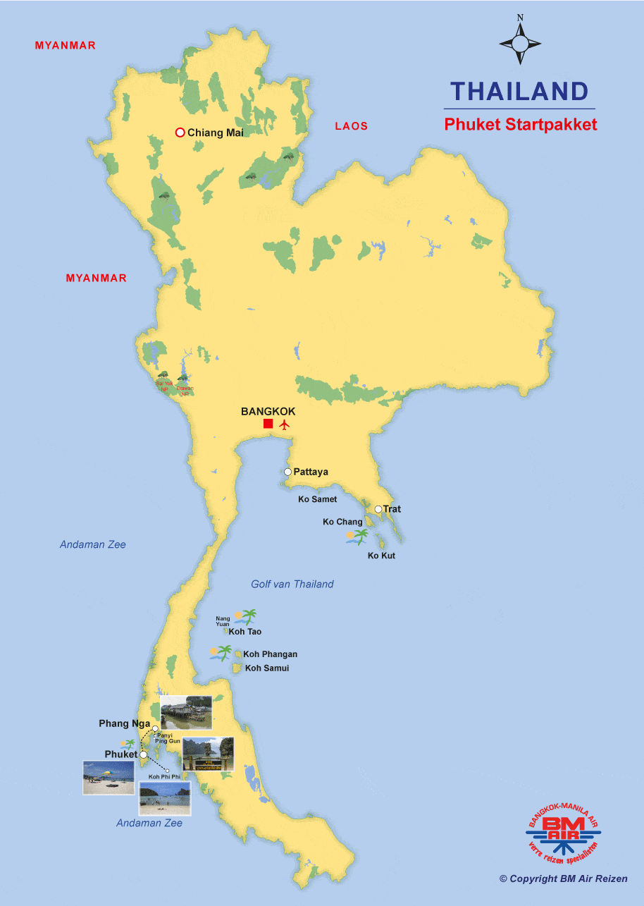 Kaart Phuket Startpakket