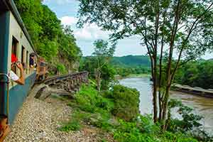Kanchanaburi - treinreis oude spoorlijn