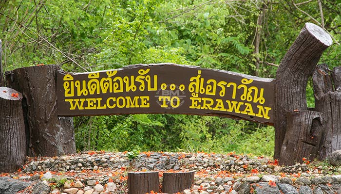 Kanchanaburi - Erawan Watervallen