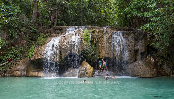 Kanchanaburi - Erawan Watervallen