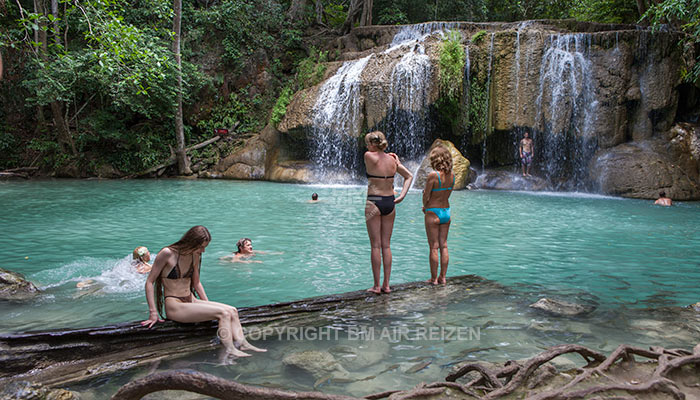 Kanchanaburi - Erawan Watervallen